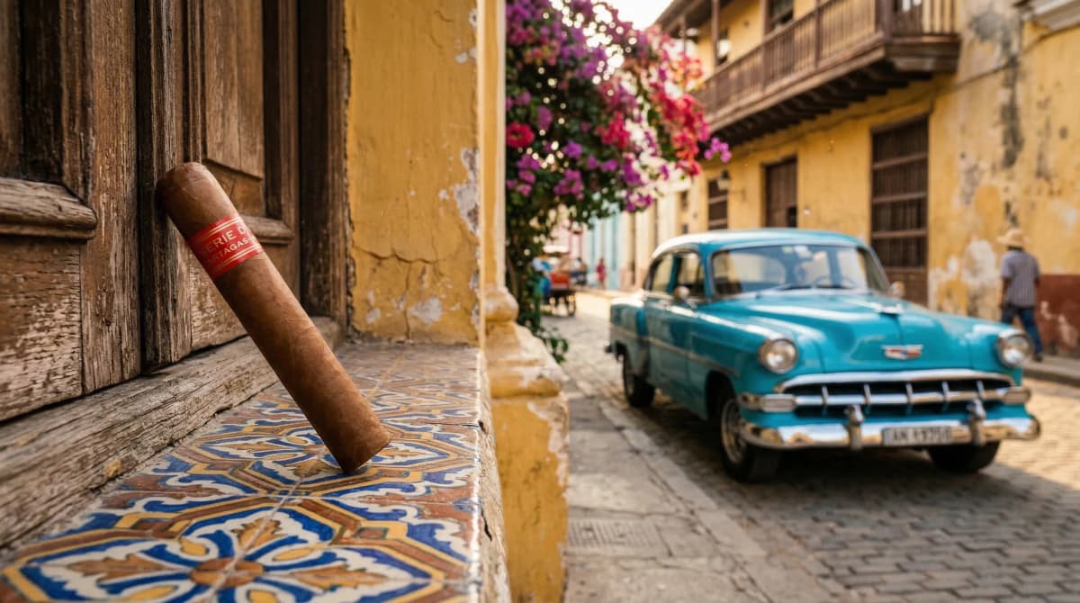 Partagas cigar in Old Havana