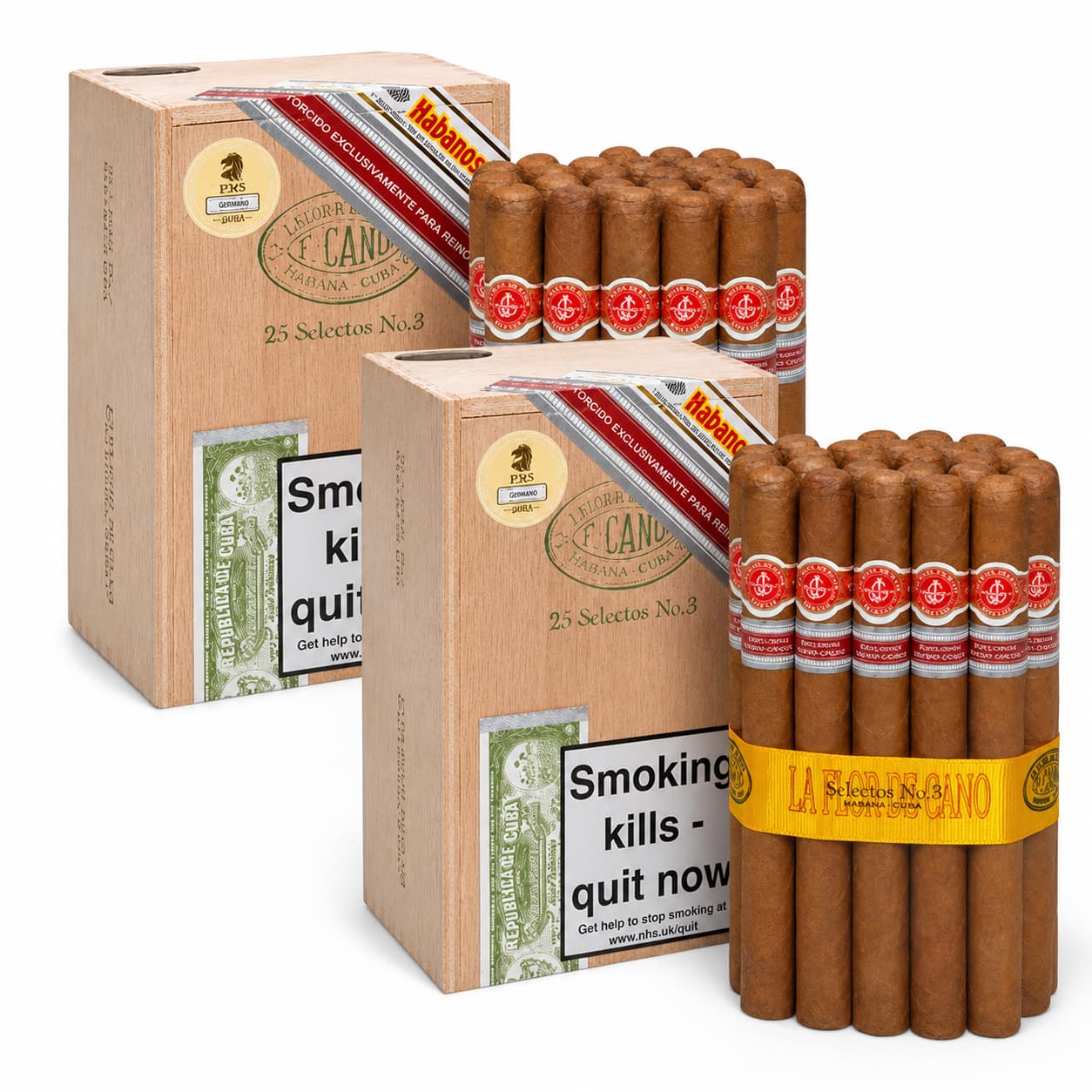 La Flor de Cano Selectos No.3 Cigar Bundle – 2 x Box of 25 (50)