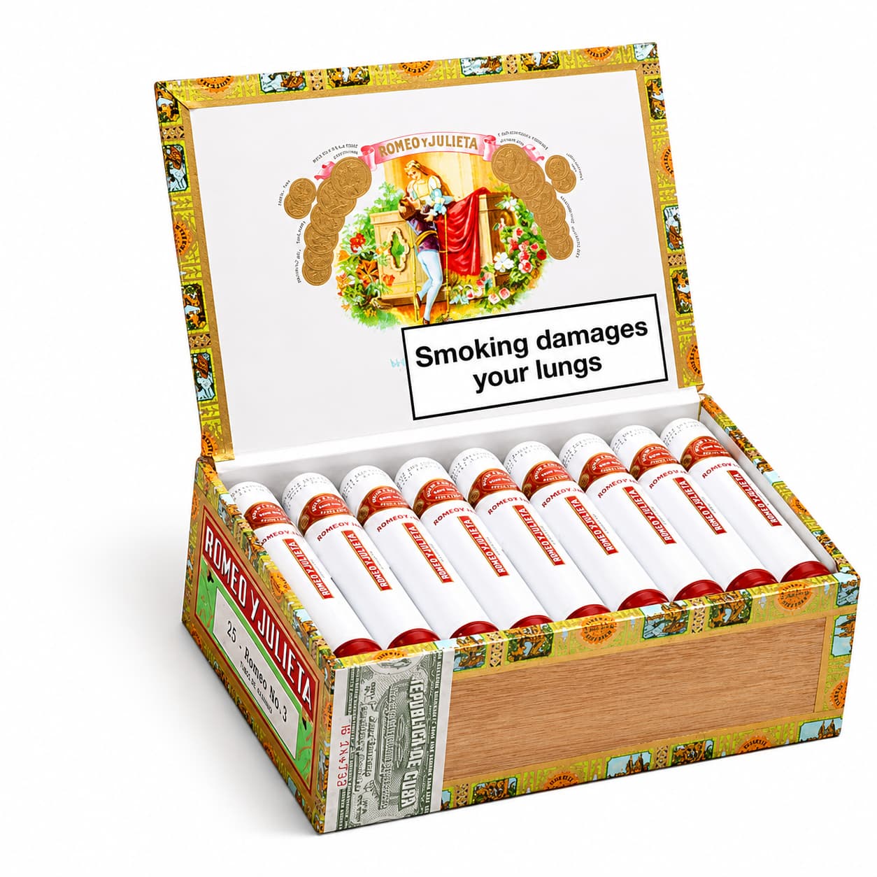 Romeo y Julieta No.3 Tubos