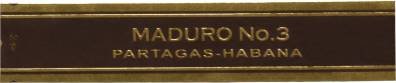 Partagás Maduro No. 3 band