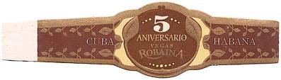 Vegas Robaina 5 Aniversario Humidor band