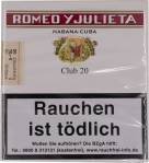 Small Cigars Romeo y Julieta Club packaging